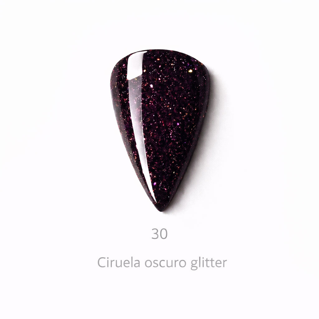 Red Collection Color 30 - Rojo Glitter casi Negro