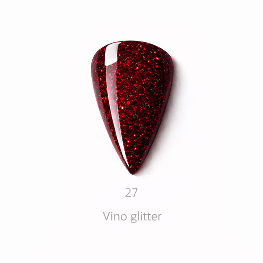 Red Collection Color 27 - Rojo Glitter Intenso