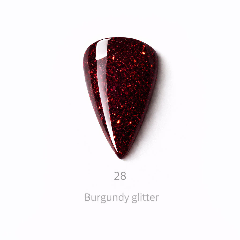 Red Collection Color 28 - Rojo Glitter Oscuro